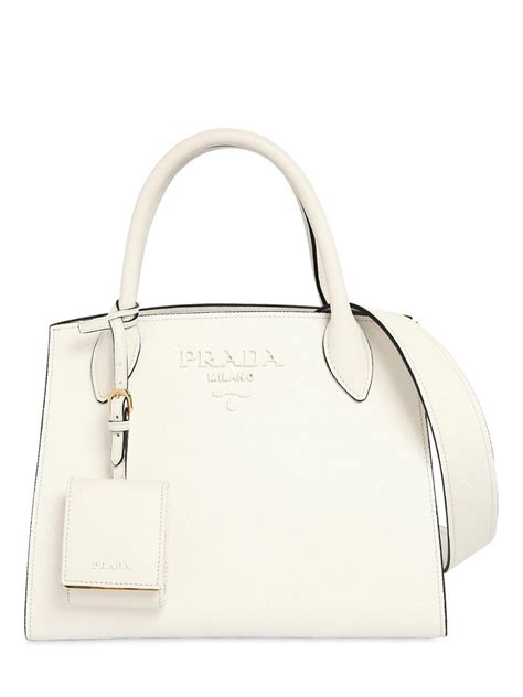 prada small monocrome crossbody bag white|prada bag with small pouch.